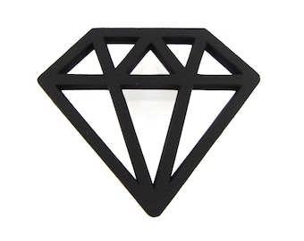 diamond shape cutouts etsy