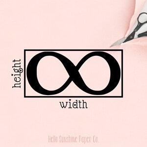 Infinity Symbol Paper Cut Outs set of 25 image 2