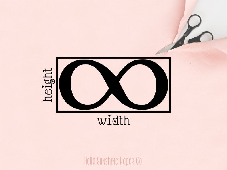 Infinity Symbol Paper Cut Outs set of 25 image 2