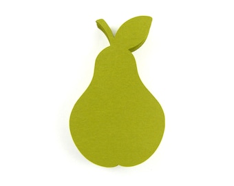 Pear Paper Cut Outs set of 25