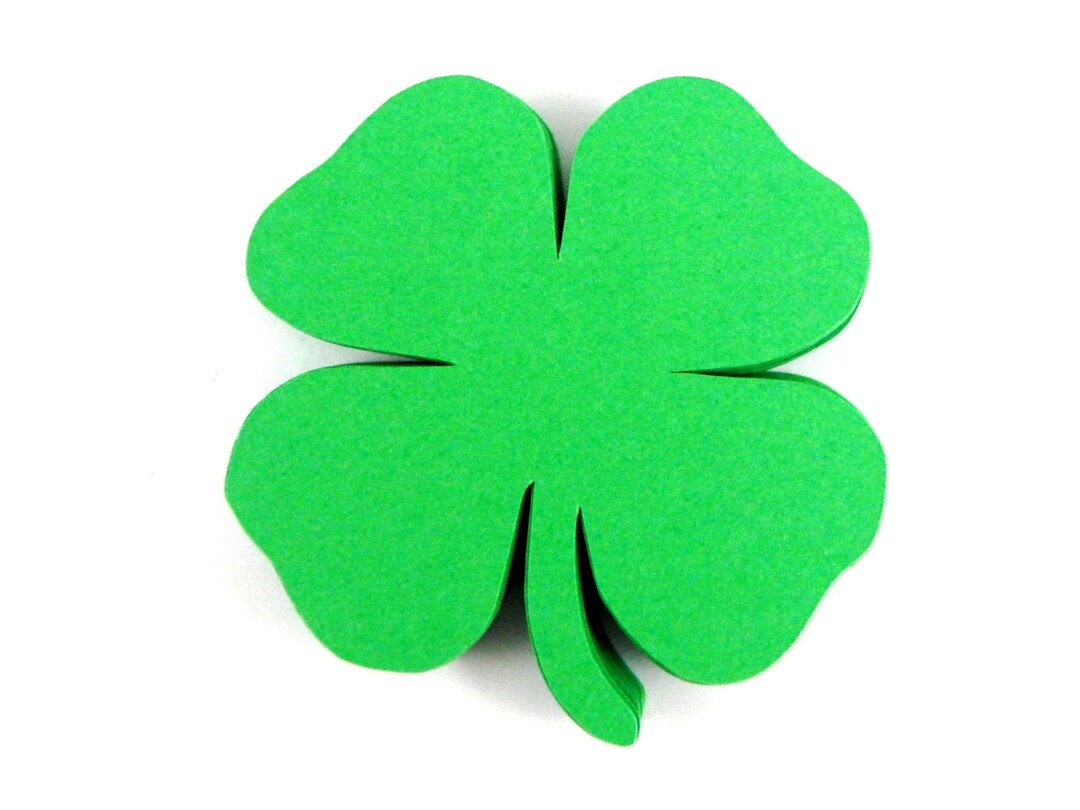 Four Leaf Clover Paper Cut Outs Set of 25 Etsy