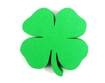 Four Leaf Clover Paper Cut Outs set of 25