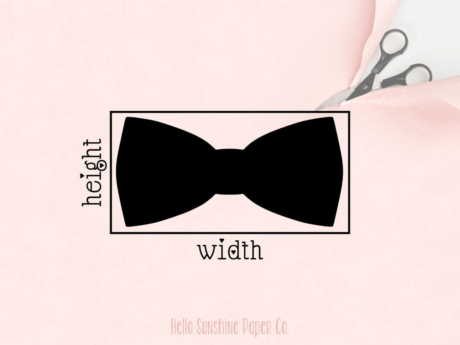 how to cut a bow tie out of paper