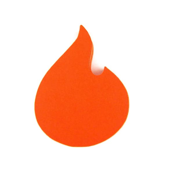 Flame Paper Cut Outs set of 25