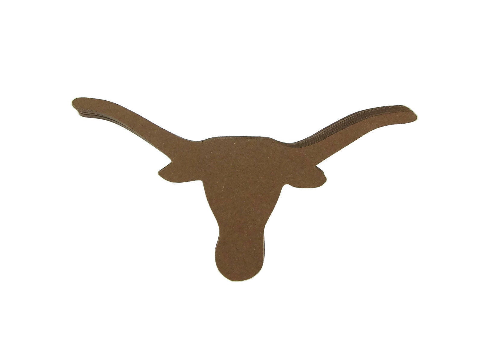 Longhorn Paper Cut Outs Set of 25 Etsy
