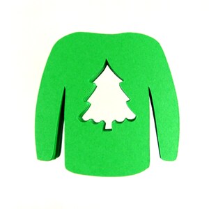2&quot; Christmas Sweater Die Cuts set of 25