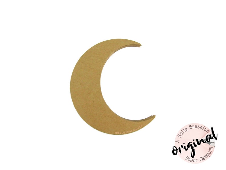 Crescent Moon Paper Cut Outs set of 25 image 1