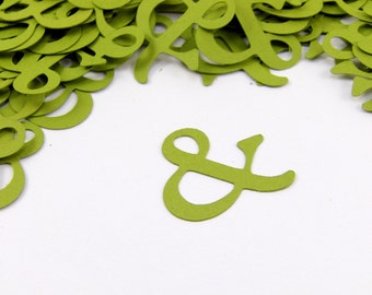 1" Ampersand Confetti set of 100