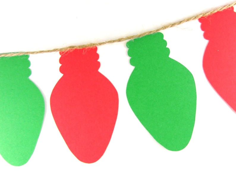 2.75 Christmas Lights Die Cuts Set of 25 Etsy