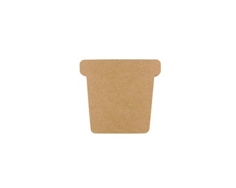 Flower Pot Paper Cut Outs set of 25