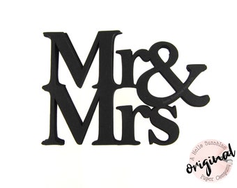3" Mr & Mrs Die Cuts Set of 15