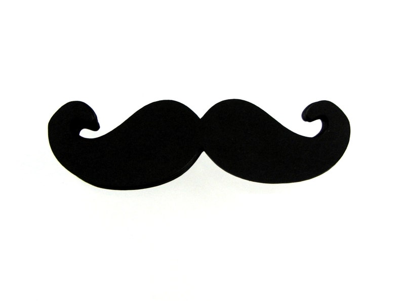 Mustache Paper Cut Outs set of 25 image 1