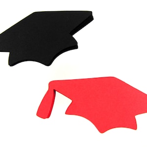 Graduation Cap Paper Cut Outs set of 25 image 1