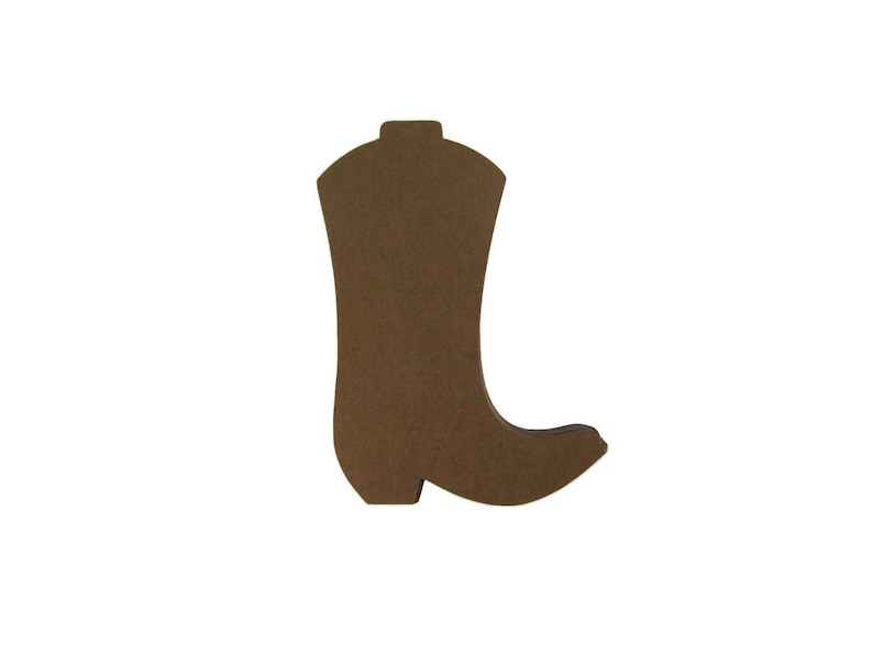 Cowboy Boot Paper Cut Outs set of 25 image 1