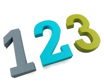 Number Paper Cut Outs set of 25