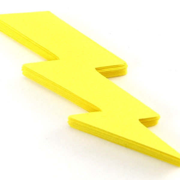 Lightning Bolt Paper Cut Outs set of 25