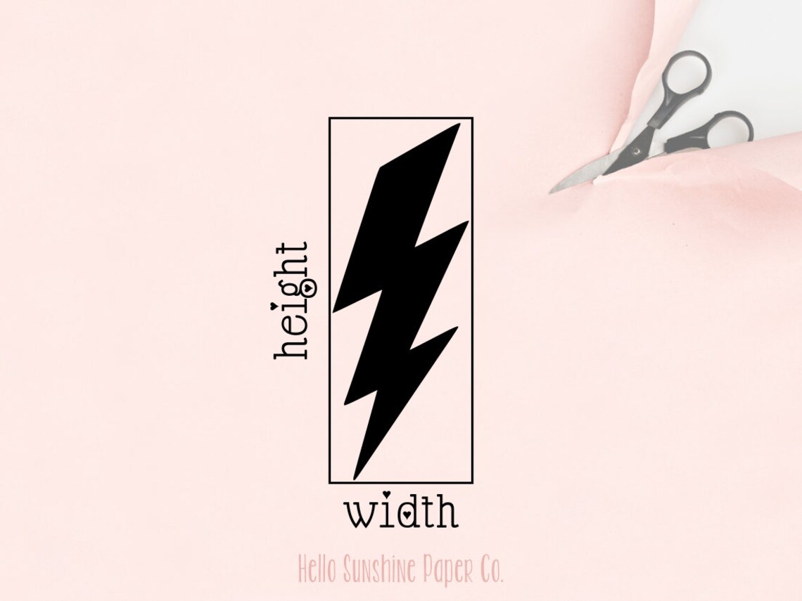 Lightning Bolt Paper Cut Outs Set of 25 Etsy