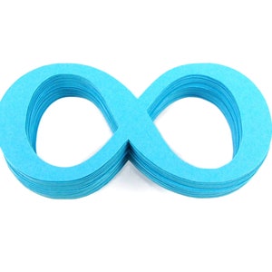 Infinity Symbol Paper Cut Outs set of 25 image 1