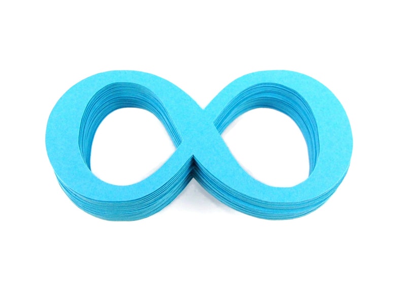 Infinity Symbol Paper Cut Outs set of 25 image 1