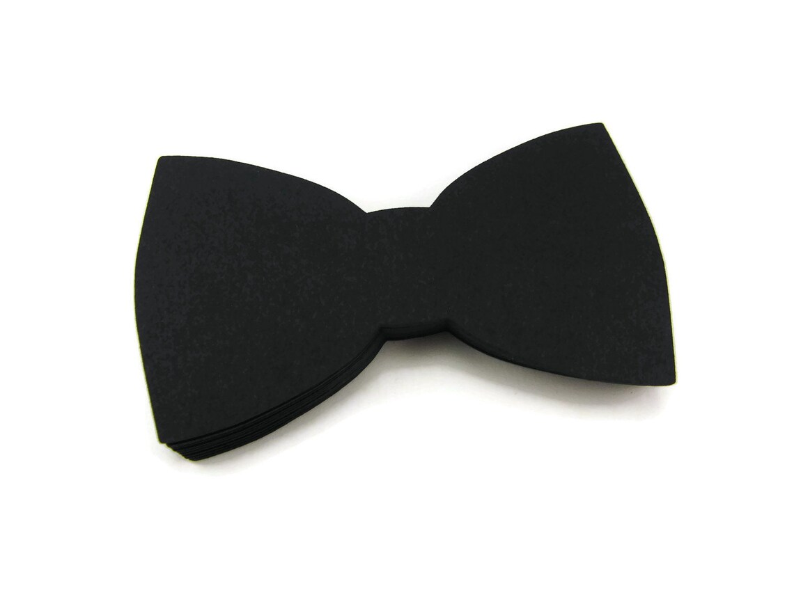 Bow Tie Paper Cut Outs Set of 25 Etsy