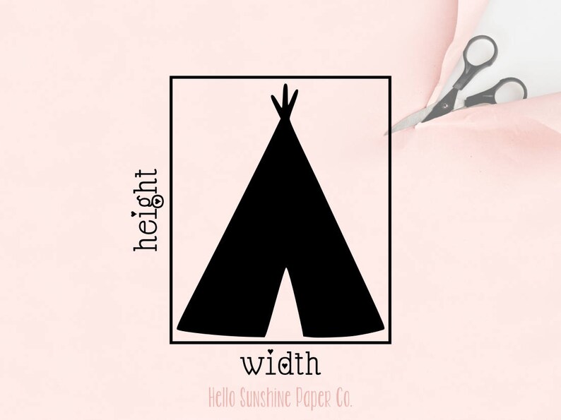 Teepee Paper Cut Outs Set of 25 - Etsy