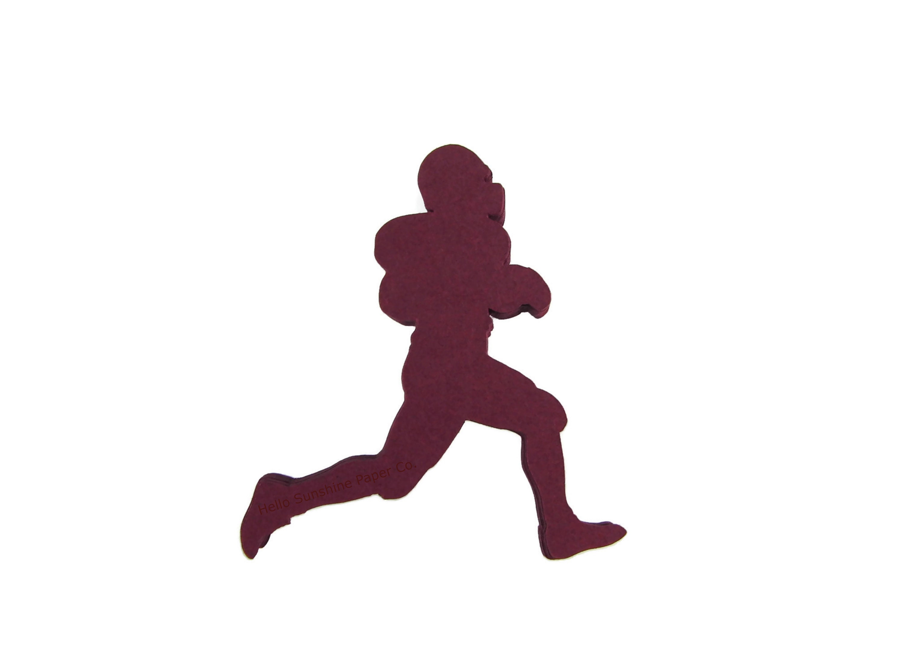 Football Player Paper Cut Outs set of 25 Etsy