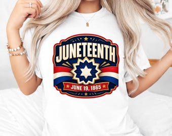 Red White Blue Juneteenth 1865 PNG, Black History Freedom, African American Heritage Digital Download