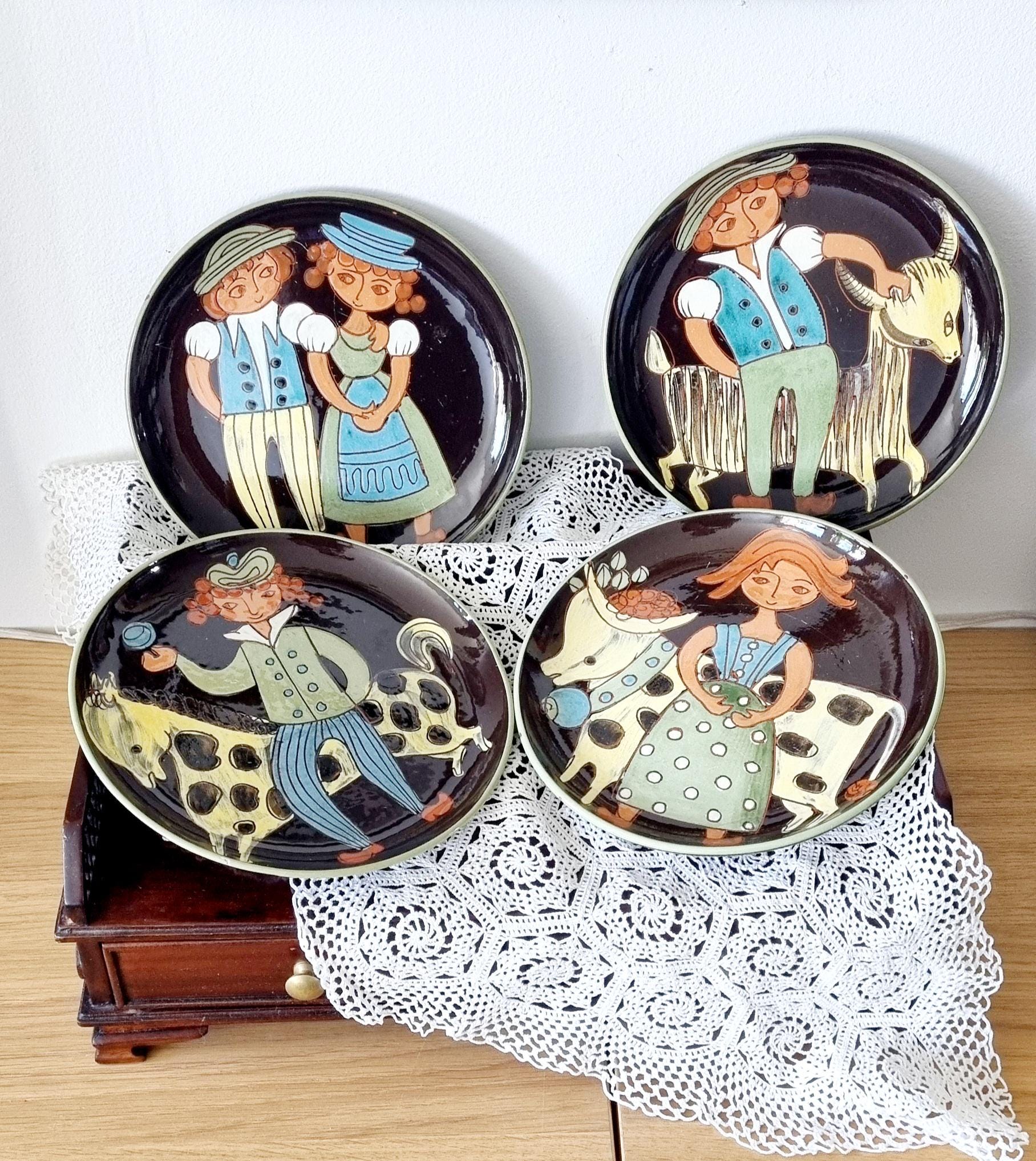 Swiss ceramic plate - Etsy 日本