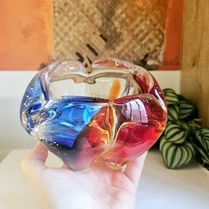 Vintage Japanese art glass bowl/ashtray