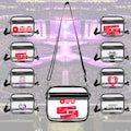 Custom BTS Clear Crossbody Bag, Personalized Kpop Concert Transparent Stadium Bag, Bangtan Army Bag for Women Girls, Fans Concert Gift