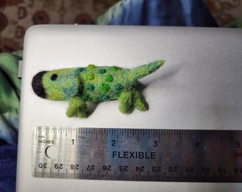 Handmade Needle Felted Dog Brooch Breastpin