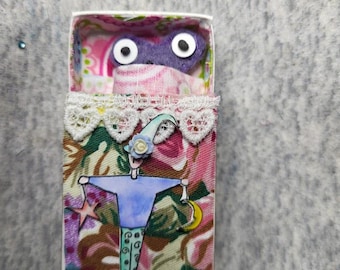 Assemblage Talisman Keepsake Miniature Toy in Pocket-Sized Box