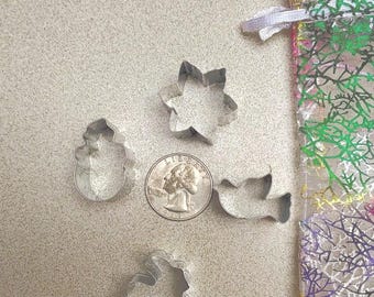 Metal Miniature Cookie Cutters - Christmas & Halloween themed