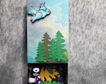 Assemblage Miniature Treasure Pocket-Sized Box
