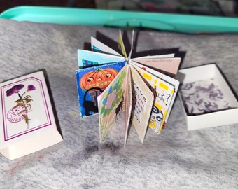 Miniature One-of-a-Kind Handmade Art Book in Matchbox