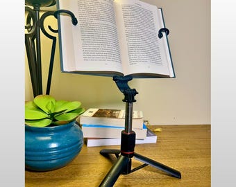 Soporte para libros de altura ajustable / Accesorio de lectura portátil para mayor comodidad / Regalo para amantes de los libros / The Book Buddy™
