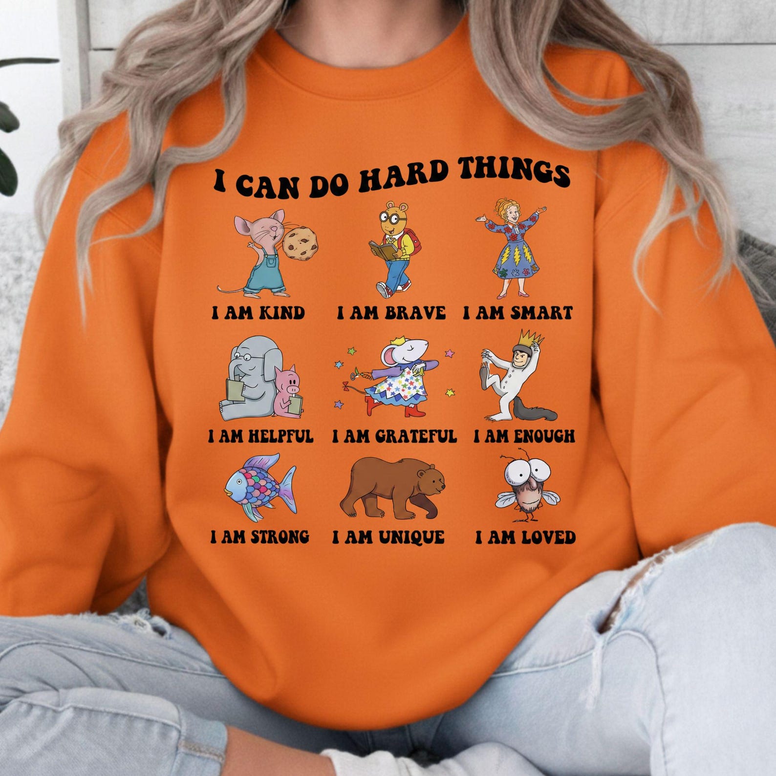 Children's Book Characters Affirmations PNG, Teacher Classroom Decor ...
