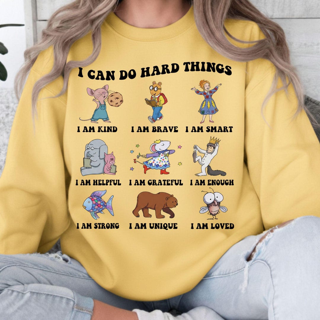Children's Book Characters Affirmations PNG, Teacher Classroom Decor ...