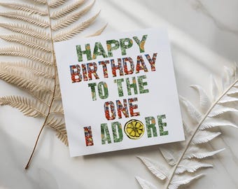 Stone Roses - Birthday Card for Partner, son & Daughter.