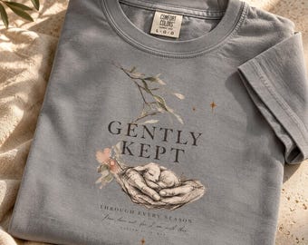 Christian Lamb Shirt, Hand Drawn Faith T Shirt, Vintage Botanical Christian Tee, Unisex Religious Gift for Women and Men