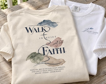 Christian Shirt, Still Held Inspirational Tee, Minimal Watercolor Faith T Shirt, Meaningful Christian Gift, Unisex Garment Dyed Tee
