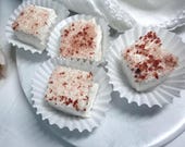 Strawberry Champagne Marshmallows | Small Batch Artisan | Champagne-themed Gifts | Wedding and Bridal Shower Favors | Tea Party Gifts