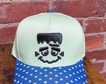 Frankenstein embroidered custom trucker hat