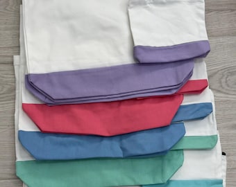 Conjunto de bolso tote de lona