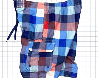 Quiksilver Style Checkered Board Shorts - 35W