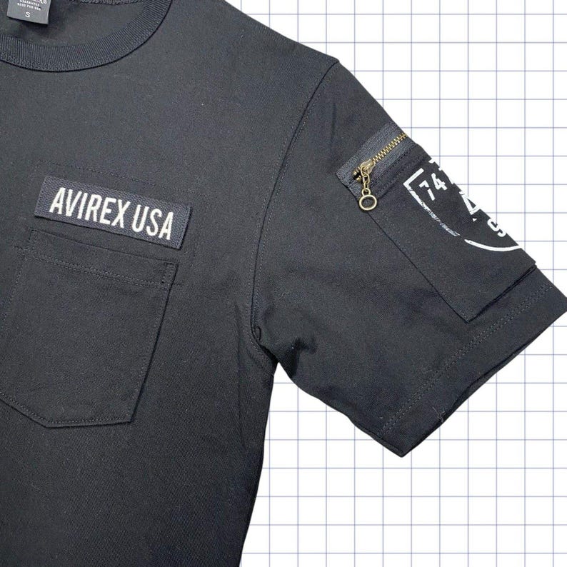 Avirex Spellout Cropped Tshirt - S image 4