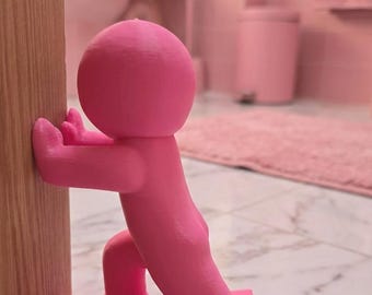 Human-Shaped Door Stop| Fun Quirky| Pushing Man Design | Choose colour|