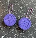 Purple Cookie Keychain | Inspired Fan Charm | Army Keychain | Cookie Keychain | Purple Backpack Charm