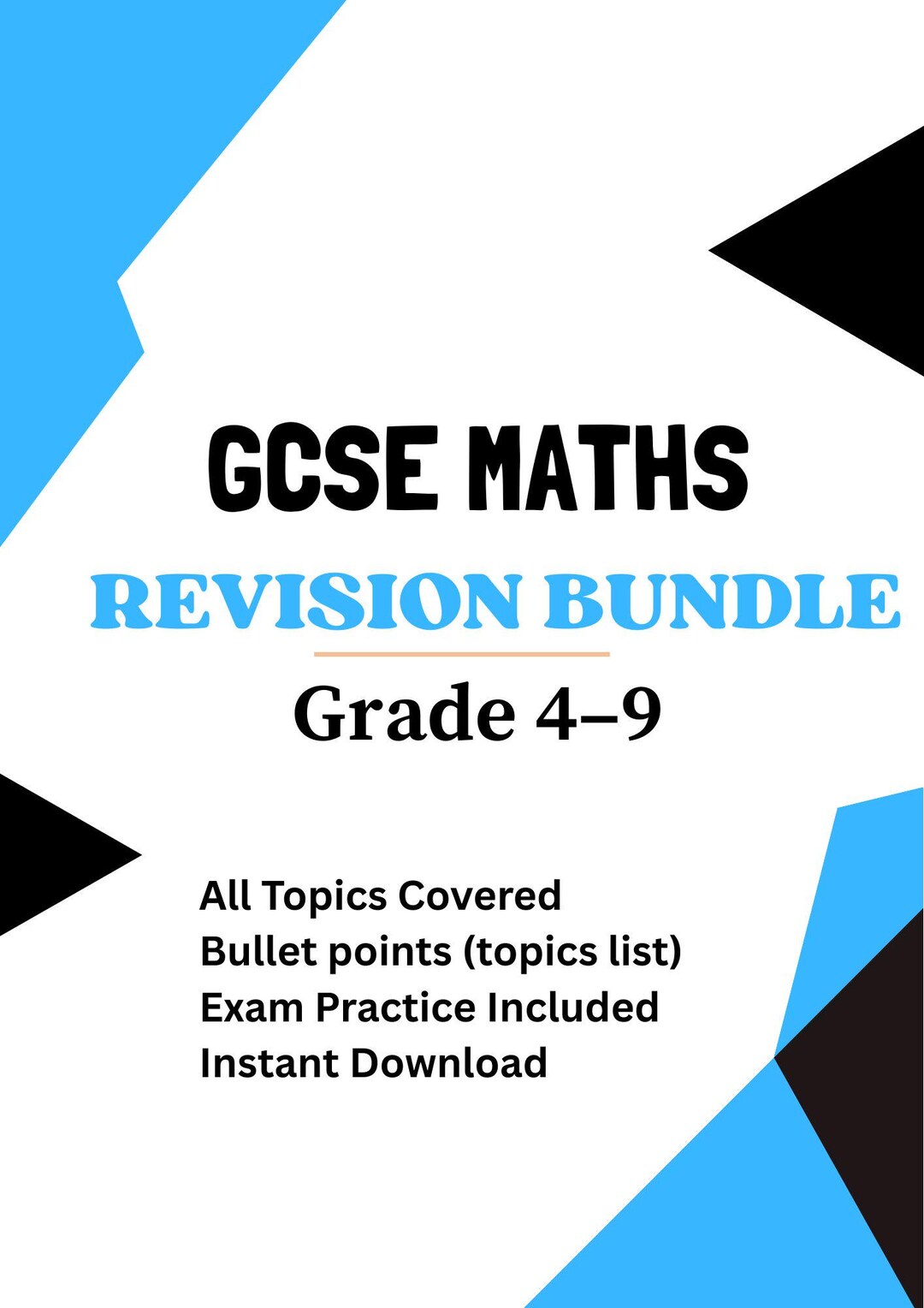 GCSE Mathe Revision Bundle Vollständige Hinweise Prüfungspraxis ...