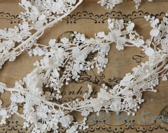 SALE Ivory Fabric Lace Trim - Super Exquisite Teardrop Lace Wedding Bridal Bracelet Jewelry Design
